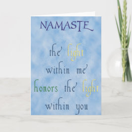 Tarjeta de saludo de Namaste