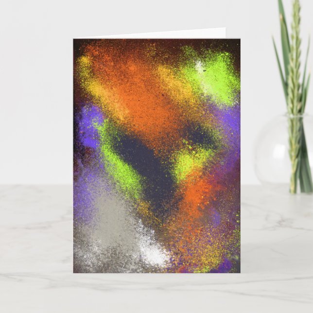 Tarjeta de saludo de Naranja de Clusters (Anverso)