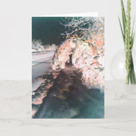 Tarjeta de saludo de Naranja Glow Fairy