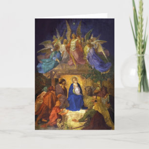 Tarjeta de saludo de Natividad de navidades Ernst 