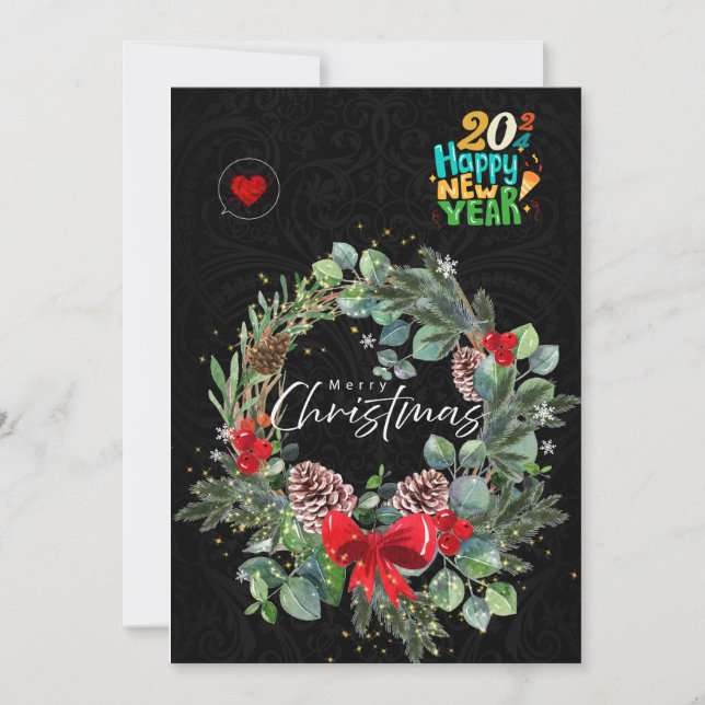 Tarjeta de saludo de Navidad (Anverso)