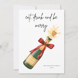 Tarjeta de saludo de Navidad Be Merry