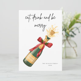 Tarjeta de saludo de Navidad Be Merry