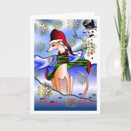 Tarjeta de saludo de Navidad "Día de la Nieve con