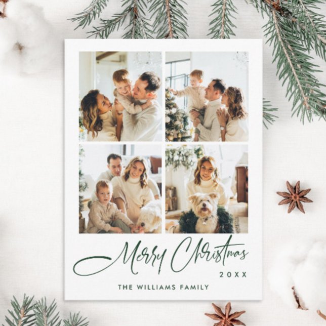 Tarjeta de saludo de Navidad minimalista elegante  (Subido por el creador)