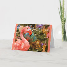 Tarjeta de saludo de Navidad para Navidades Flamin