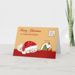 Tarjeta De Saludo De navidades A Nieta