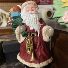 Tarjeta de saludo de navidades con Santa Claus