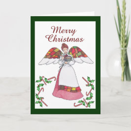 Tarjeta de saludo de Navidades de Country Angel