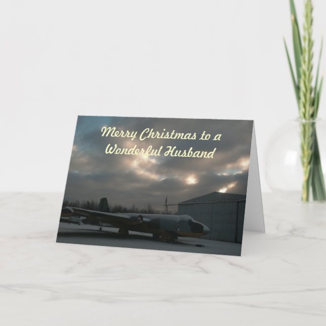Tarjeta de saludo de Navidades de marido (Anverso)