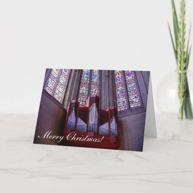 Tarjeta de saludo de Navidades de órganos de la ca (Anverso)