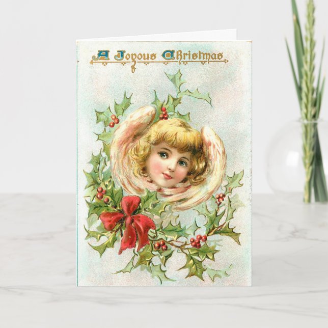 Tarjeta de saludo de Navidades del Personalizado A (Anverso)