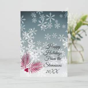 Tarjeta de saludo de Navidades del personalizado S
