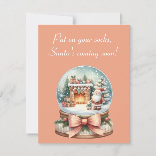 Tarjeta de saludo de Navidades divertidos (Anverso)