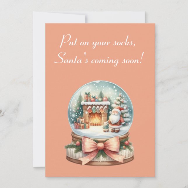 Tarjeta de saludo de Navidades divertidos (Anverso)