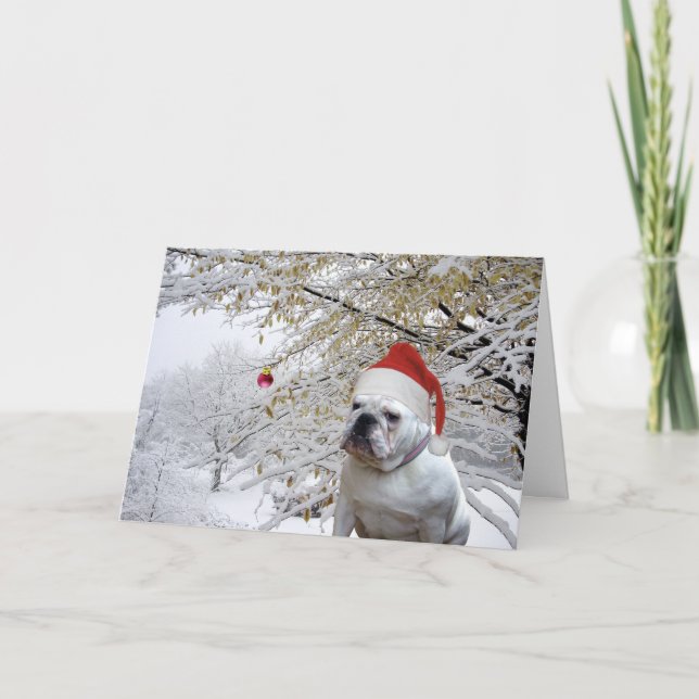 Tarjeta de saludo de Navidades Doggie (Anverso)
