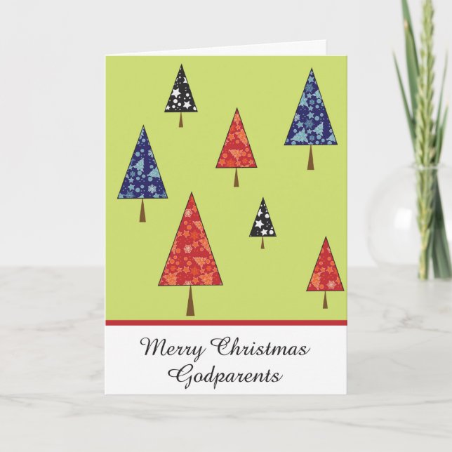 Tarjeta de saludo de navidades padrinos (Anverso)