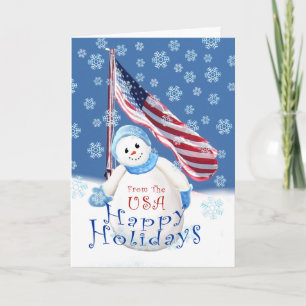 Tarjeta de saludo de navidades para las tropas
