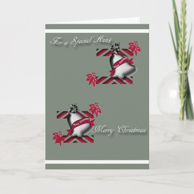 Tarjeta de saludo de navidades para tía (Anverso)