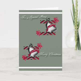 Tarjeta de saludo de navidades para tía