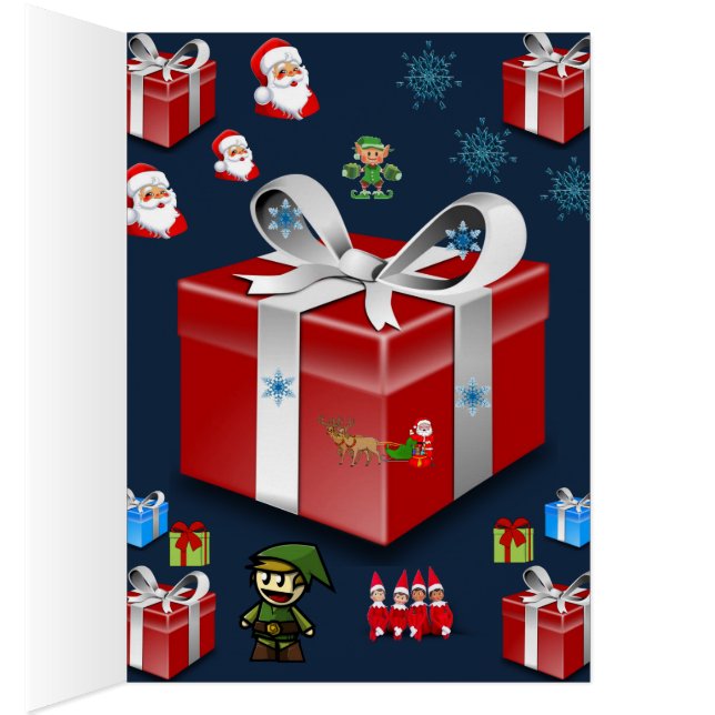 Tarjeta de saludo de navidades para todos los niño (Interior (Derecha))