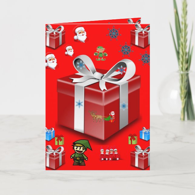 Tarjeta de saludo de navidades para todos los niño (Anverso)