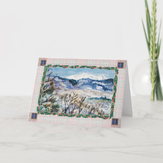 Tarjeta de saludo de Navidades Snowy Colorado