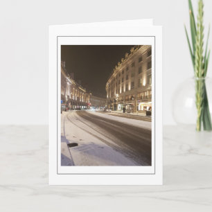 Tarjeta de saludo de Nieve en Londres