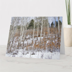 Tarjeta de saludo de Nieve Temprana