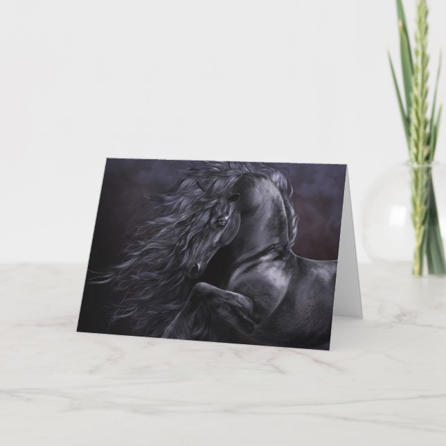 Tarjeta de saludo de noche fuera de la noche (Anverso)