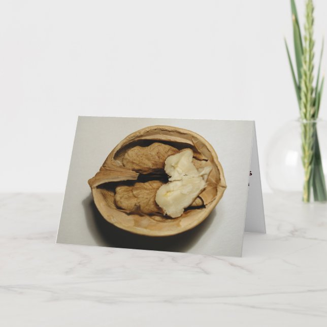 Tarjeta de saludo de nueces (Anverso)