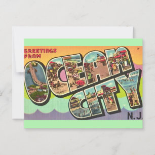 Tarjeta de saludo de Ocean City NJ
