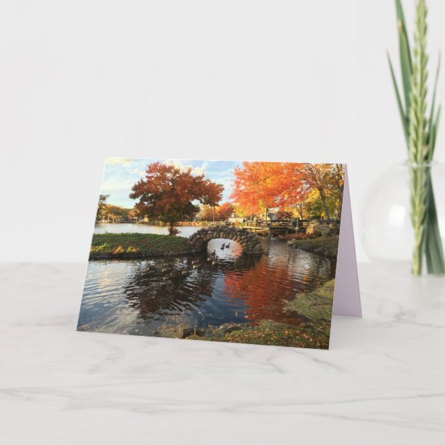 Tarjeta de saludo de otoño (Anverso)