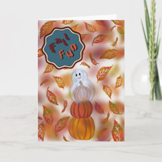 Tarjeta de saludo de otoño