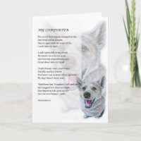 Tarjeta de saludo de padre Mascota de Dog Comforte