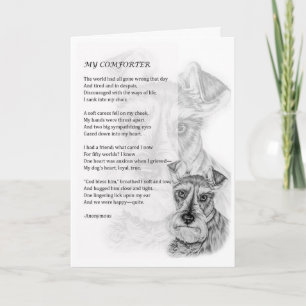 Tarjeta de saludo de padre Mascota de perro de Sch