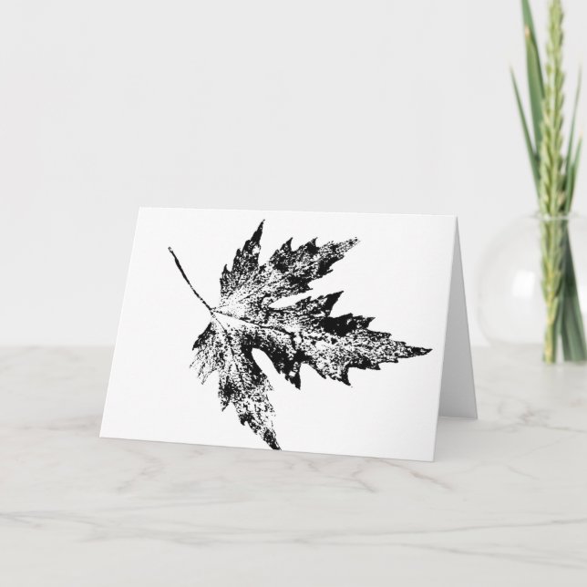 Tarjeta de saludo de país "Big Maple in Black" (Anverso)
