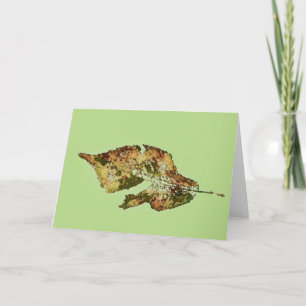 Tarjeta de saludo de país "hayas sobre verde"
