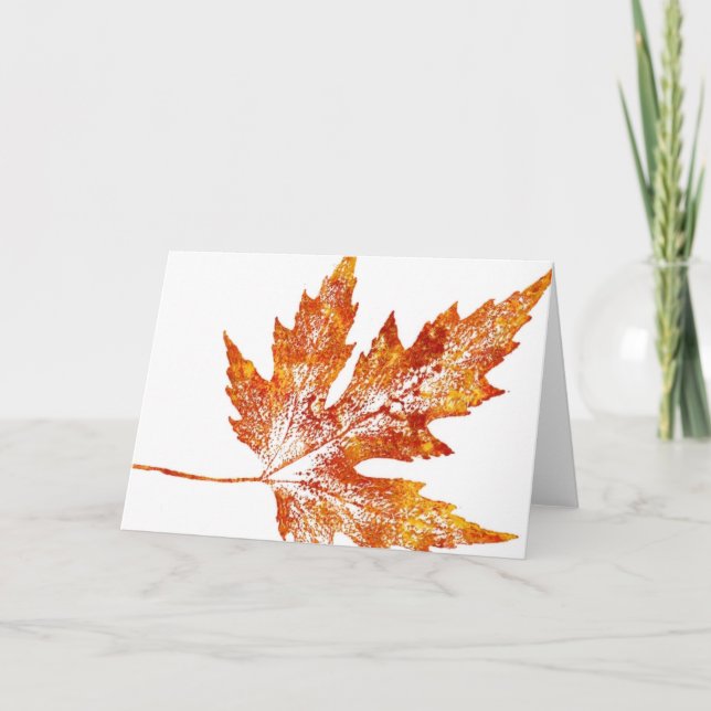 Tarjeta de saludo de País "Maple #1 de otoño" (Anverso)