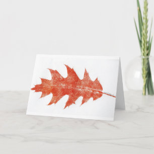 Tarjeta de saludo de país "Red Oak #2"