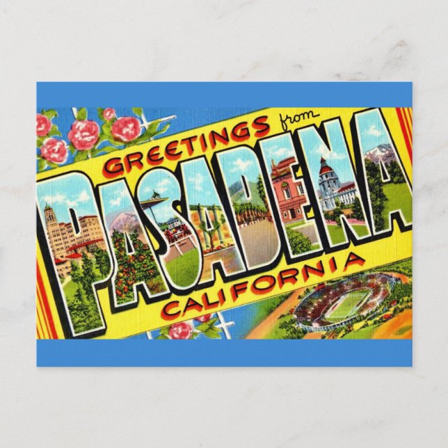 Tarjeta de saludo de Pasadena CA (Anverso)