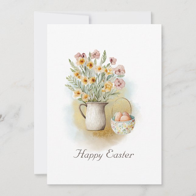 tarjeta de saludo de Pascua (Anverso)