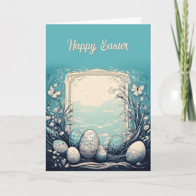 Tarjeta de saludo de Pascua de Diseñador (Anverso)