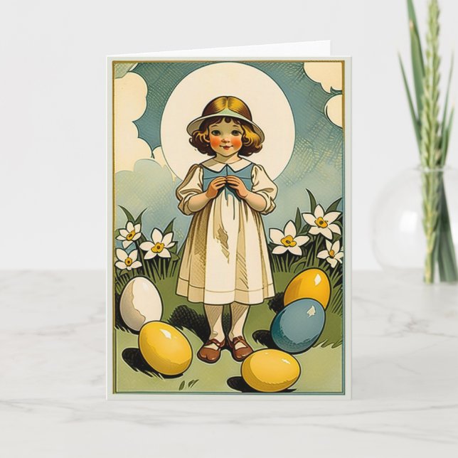 Tarjeta de saludo de Pascua de Diseñador (Anverso)