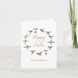 Tarjeta de saludo de Pascua Feliz para personaliza