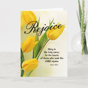 Tarjeta de saludo de Pascua "Regocijo"