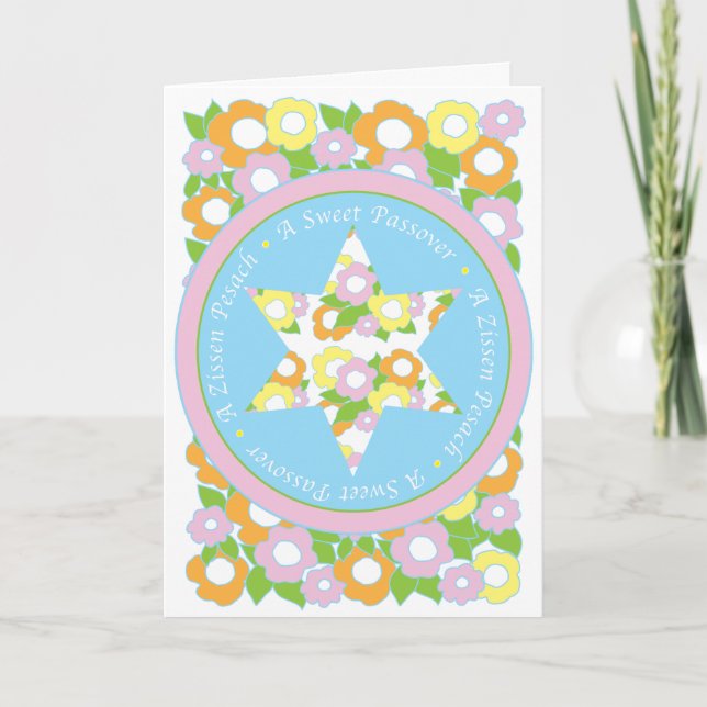 Tarjeta de saludo de pascua "Una pascua dulce" (Anverso)