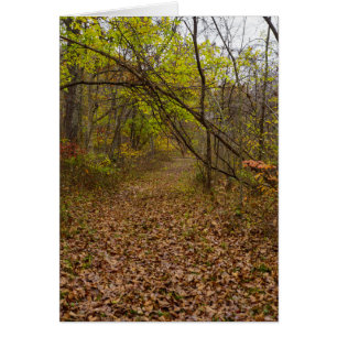 Tarjeta de saludo de Paseo de Otoño