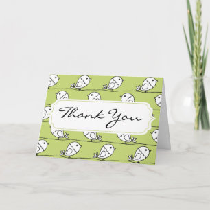 Tarjeta de saludo de patrón de pájaro para cualqui