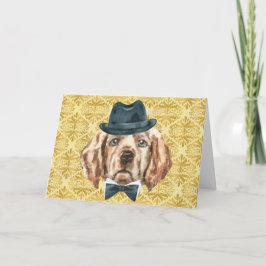 Tarjeta de saludo de Percival el Labrador